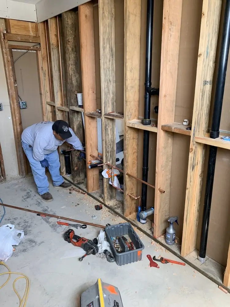 Commercial rough-in plumbing for Water Heater Replacement in Hunts Point